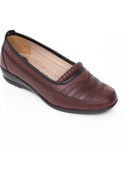 Kadın Ortopedik Deri Taban Günlük Düz Her Mevsim Anne Ayakkabısı