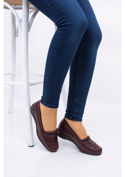 Kadın Ortopedik Deri Taban Günlük Düz Her Mevsim Anne Ayakkabısı modelleri