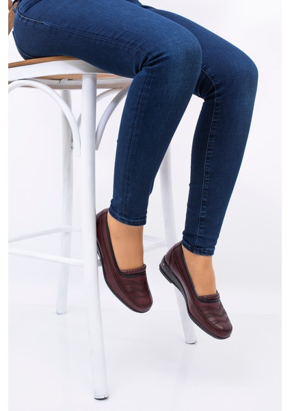 Kadın Ortopedik Deri Taban Günlük Düz Her Mevsim Anne Ayakkabısı indirimleri