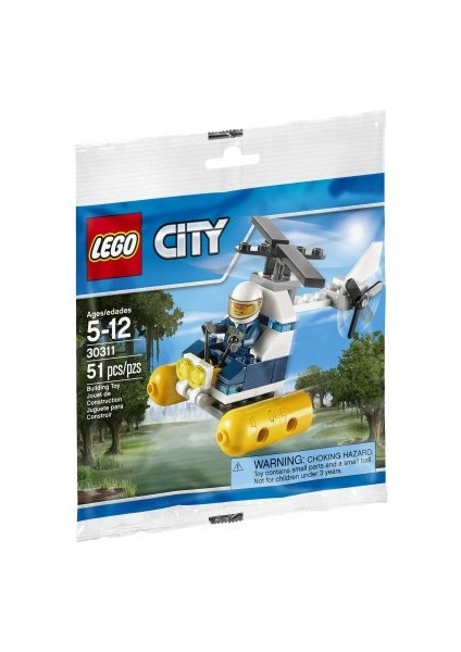 City 30311 Swamp Police Helicopter Polybag. (46 Parça)