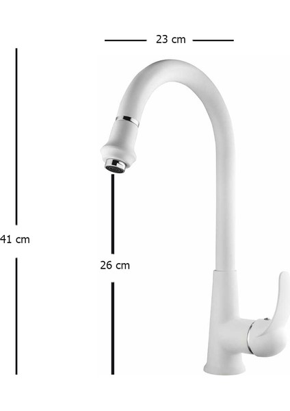Beyaz Spiralli Merkür Mutfak Evye Bataryası-Uzayan Spiralli modelleri