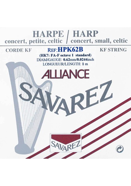 Arp Tel Savarez Alliance K.f. 1. Oktav F (Fa)