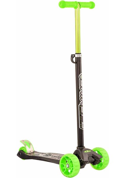 Maxi Twister 3 Tekerlekli Black Edition Işıklı Scooter Yeşil