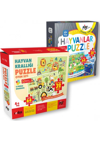 Hayvanlar Puzzle Seti