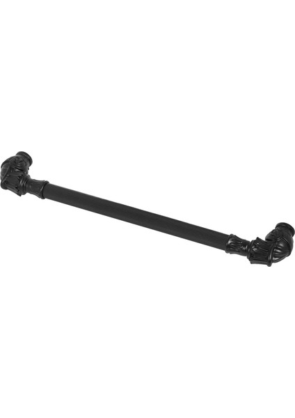 Nobel Alyans Çekmece Dolap Kapak Kulpu Kulbu 192 mm Siyah Rustik Metal Kulp