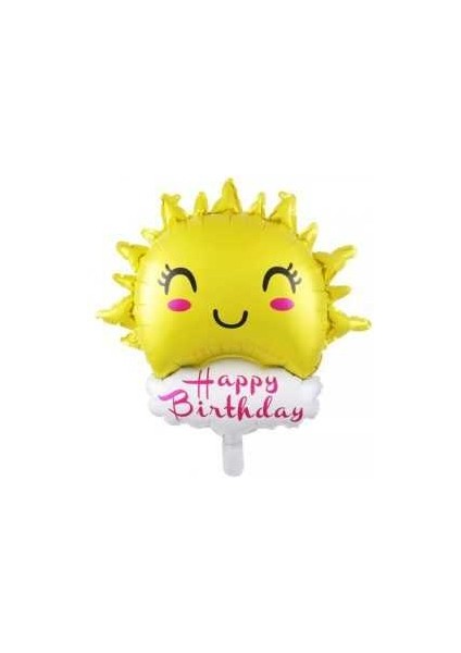 Happy Birthday Güneş Folyo Balon