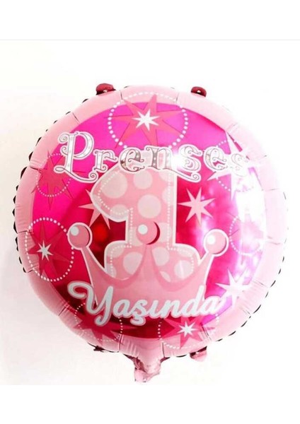 Prences 1 Yaş Folyo Balon