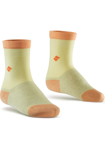 Koku Yapmayan Soket Erkek Çocuk Sarı Turuncu Gümüş Çorap