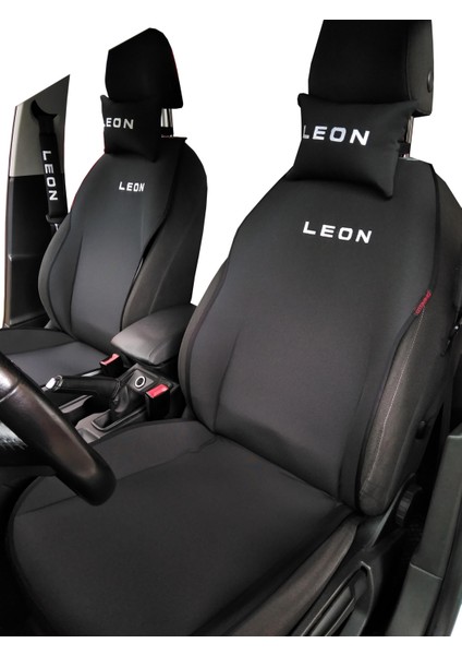 Seat Leon Nakışlı Ön İkili Oto Koltuk Kılıfı