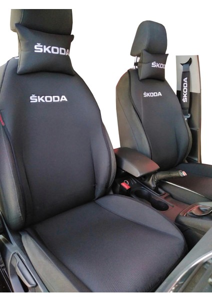 Skoda Nakışlı Ön İkili Oto Koltuk Kılıfı fiyatları