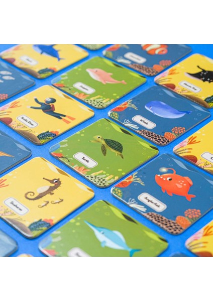 Memory Card Game- Eğitici Su Altı Hafıza Oyunu 3+ Yaş