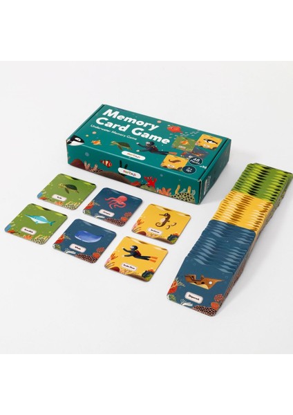 Memory Card Game- Eğitici Su Altı Hafıza Oyunu 3+ Yaş