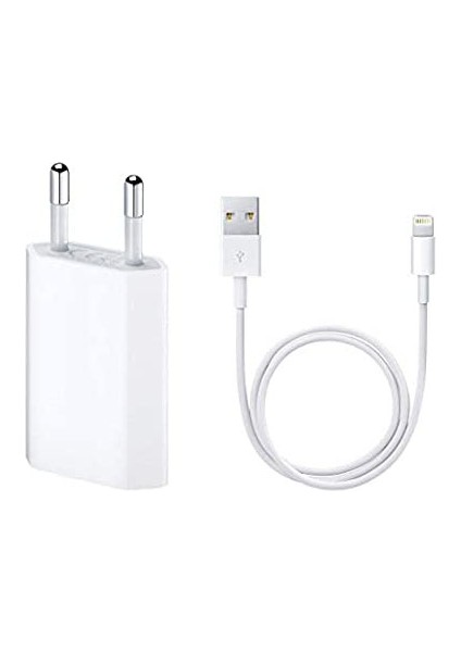 iPhone Uyumlu Şarj Aleti Cihazı USB Kablosu  Lightning   Şarj Kablo ve Iphone Adaptör