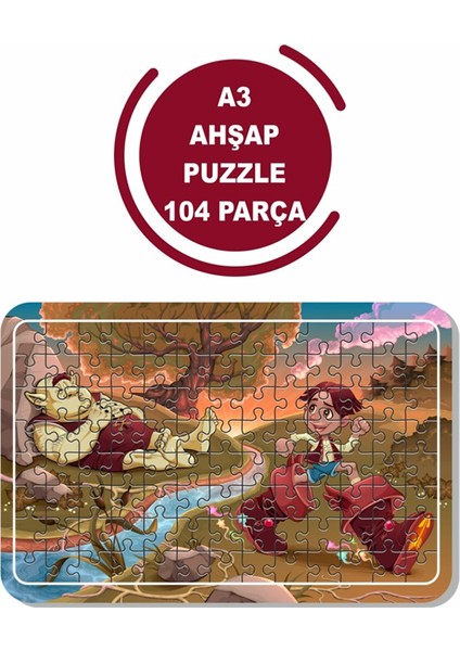 Koca Ayak Oyun A3 104 Parça Puzzle, Oyuncak, Yapboz