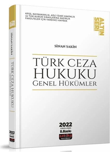 Türk Ceza Hukuku Genel Hükümler