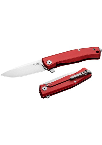 MT01A Rs Myto Stone Washed M390 Blade, Red Aluminum Handle Çakı