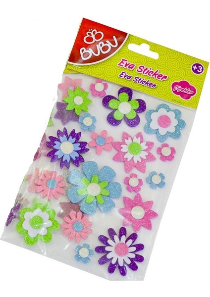 Simli Eva Sticker Çiçekler STS021(ST0080)