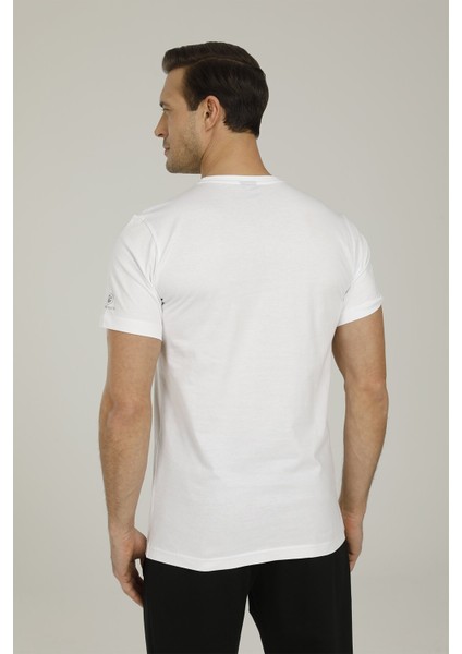 SN704 Nasa Rocket T-Shirt Beyaz Erkek T-Shirt fiyatları