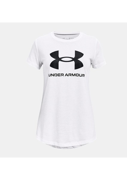 Kız Çocuk UA Sportstyle Graphic Kısa Kollu 1361182-100