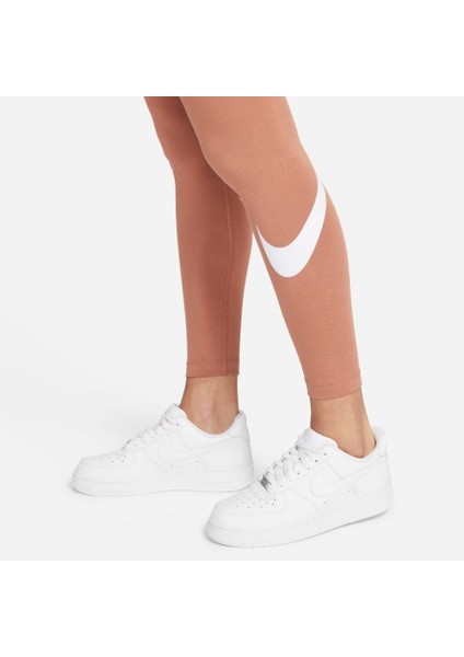 Essential Mid-Rise Swoosh Legging Kadın Tayt modelleri