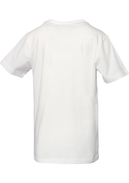 911495-9003 Bisiklet Yaka Regular Fit Baskılı Beyaz Kız Çocuk T-Shirt fiyatları
