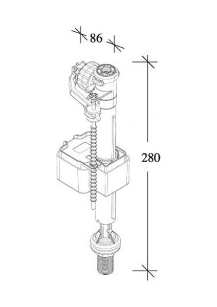 Siamp Basmalı Iç Takım Flatörü Compact Sessiz 3/8 Alttan