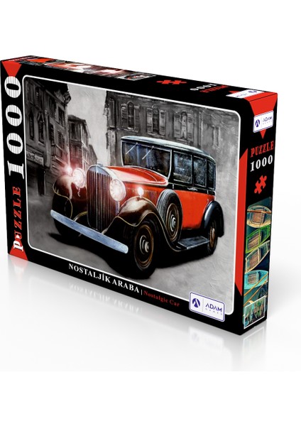 Nostaljik Araba 1000 Parça Puzzle Yapboz