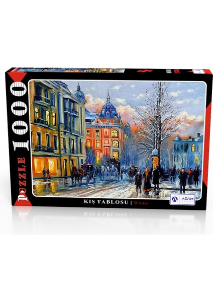 Kış Tablosu 1000 Parça Puzzle Yapboz