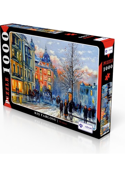 Kış Tablosu 1000 Parça Puzzle Yapboz