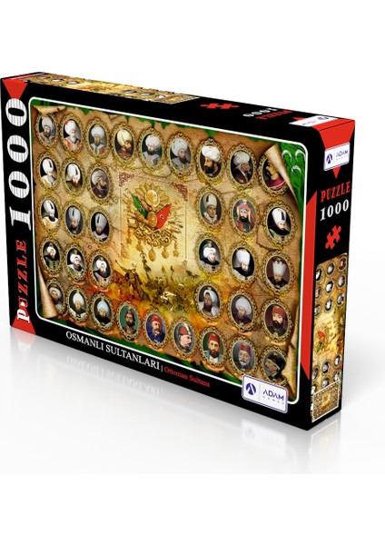 Adam Games Osmanlı Sultanları 1000 Parça Puzzle Yapboz