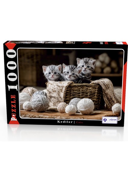 Kediler 1000 Parça Puzzle Yapboz