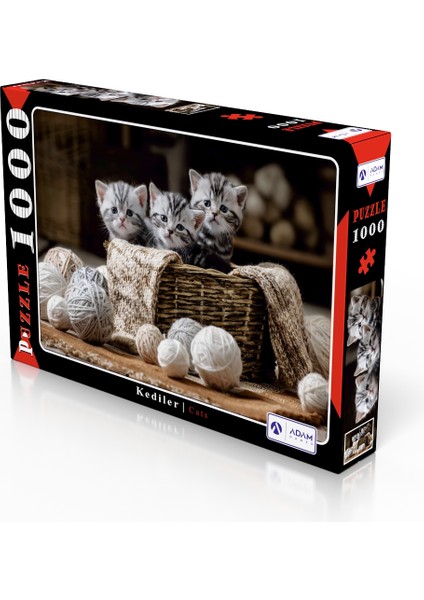 Kediler 1000 Parça Puzzle Yapboz