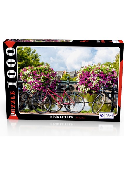 Bisikletler 1000 Parça Puzzle Yapboz