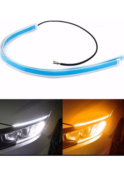 Er Lıght-X Auto Lıghtıng Far Üstü Selamlamalı Kayar LED 60 cm - Turuncu Beyaz