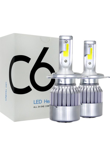 H4 LED Far Ampul C6 2 Li