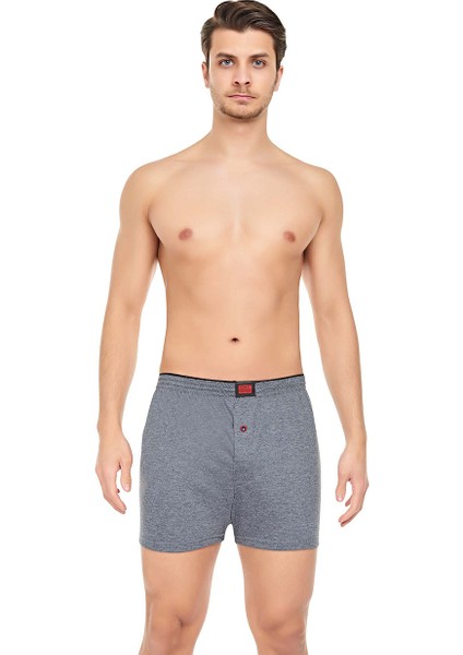 Erkek 3'lü Premium Paket Penye Düğmeli Boxer fiyatları