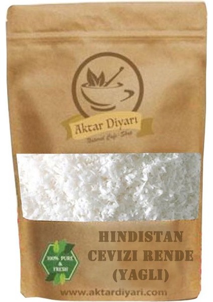 Hindistan Cevizi Rende Yağlı 250 gr Aktar Diyarı