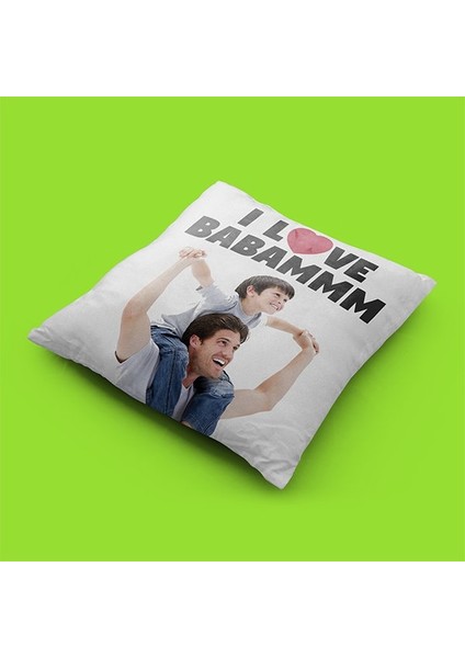 Babalar Günü Resim Baskılı Yastık-6