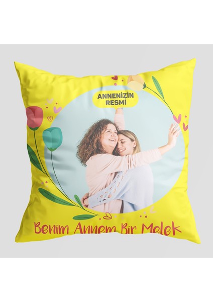 Kişiye Özel Resimli Anne Temalı Yastık