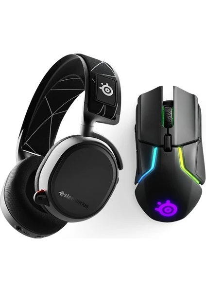 Steelseries Arctis 9 7.1 Surround Wireless Oyuncu Kulaklığı + Rival 650 Kablosuz Oyuncu Mouse