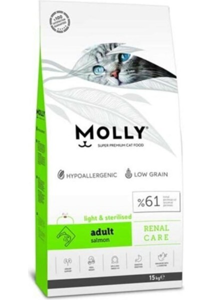 Light Sterilised Kısır Kedi Maması Somonlu 15 kg