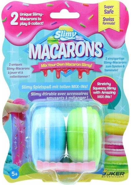 2'li Macaron Slime - Mavi-Yeşil