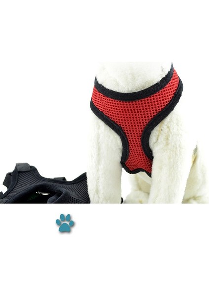 Köpek Koşum Göğüs Yeleği- Kırmızı