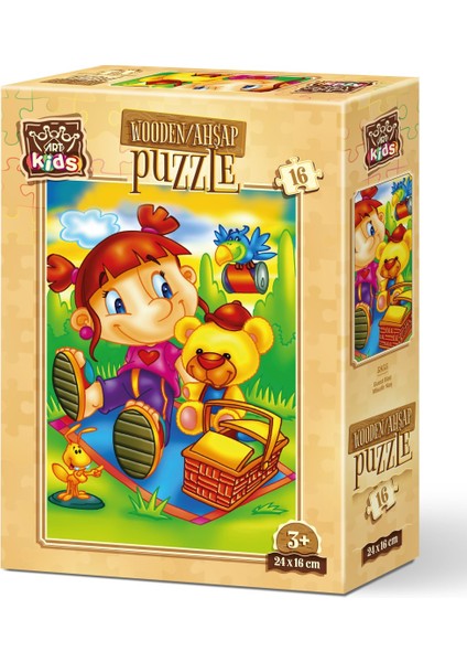 Art Kids Misafir Kuş 16 Parça Ahşap Puzzle