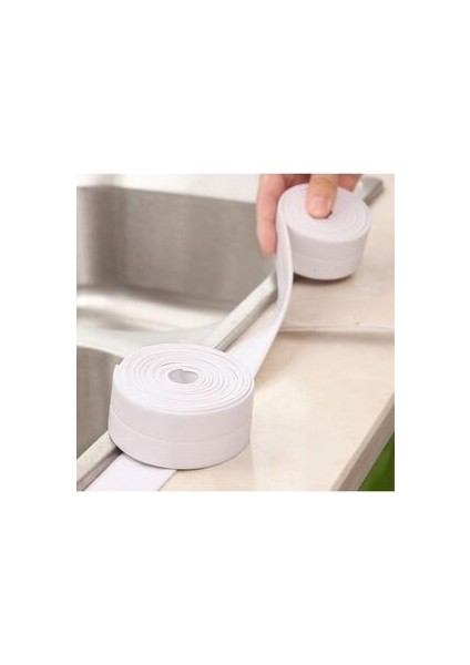 Auracar Banyo Küvet Mutfak Lavabo Su Sızdırmaz Bant Su Geçirmez Beyaz Kenar Bandı 3.2m modelleri