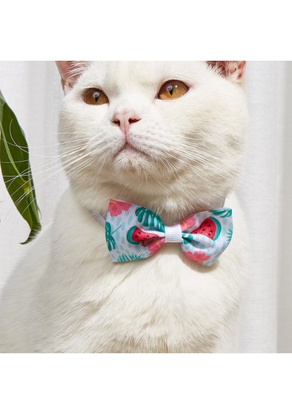 TG-HP108 Desenli Kedi Köpek Papyonu