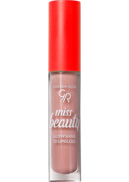 Miss Beauty Glow Shine 3D Lipgloss No: 01 Nude Chic - Dudak Parlatıcısı - 8691190441715