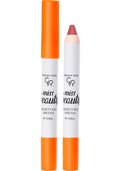 gr Mıss Beauty Velvety Kıss Lıps. No:07 Coral