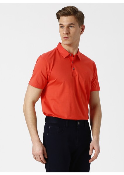 Basic Nar Çiçeği Polo T-Shirt