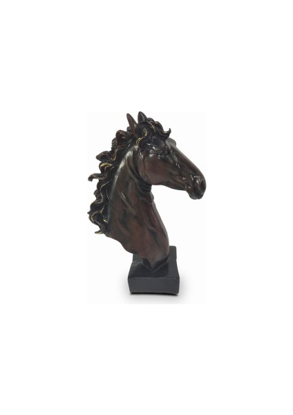 Dekoratif Kaideli At Biblo Parlak Kahve (21X14CM) fiyatları